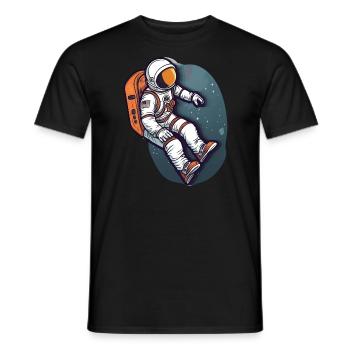Astronaut Galaxy Space Exploration - Men's T-Shirt - black - Front - AI Model Male 178 light (178cm)