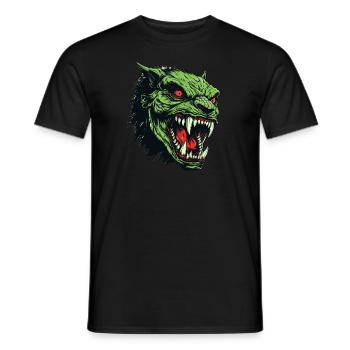 Orkkopf, Dämon, Ghul - Männer T-Shirt - Schwarz - Vorne - AI Model Male 178 light (178cm)