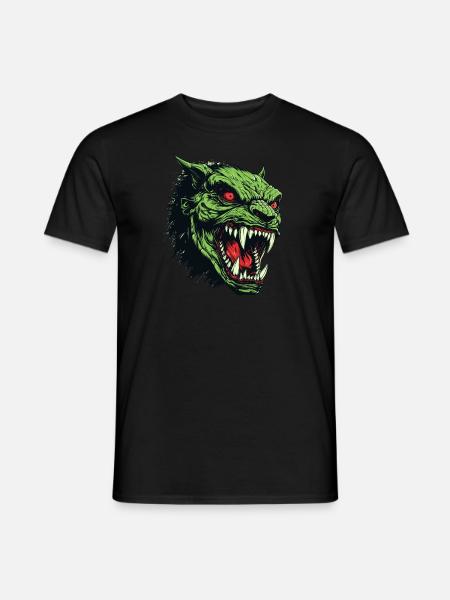 Orkkopf, Dämon, Ghul - Männer T-Shirt - Schwarz