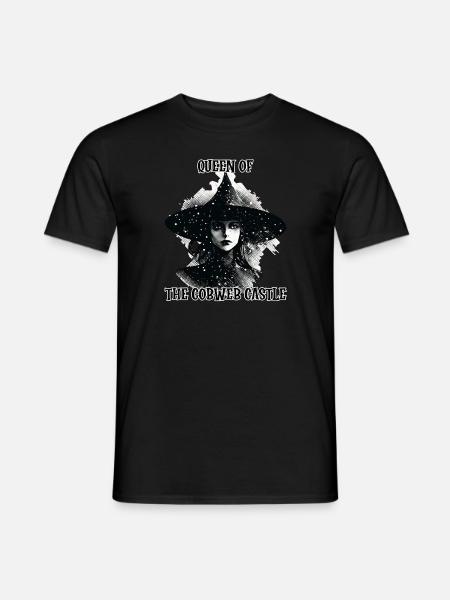 Czarownica, Królowa Zamku Pajęczyny - T-shirt męski - czarny