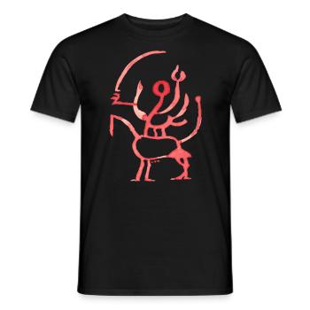 Cavalier mongol - T-shirt homme - noir - Devant - AI Model Male 178 light (178cm)