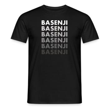 Chien Basenji - T-shirt homme - noir - Devant - AI Model Male 178 light (178cm)