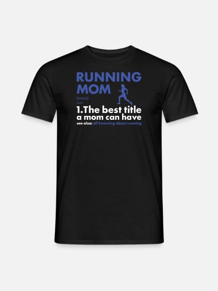 Sport Maman Course à pied - T-shirt homme - noir