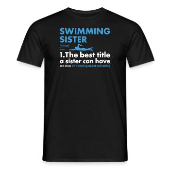 Sport Sister Swimming - Männer T-Shirt - Schwarz - Vorne - AI Model Male 178 light (178cm)