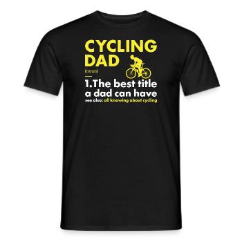 Sport Dad Cycling - Men's T-Shirt - black - Front - AI Model Male 178 light (178cm)