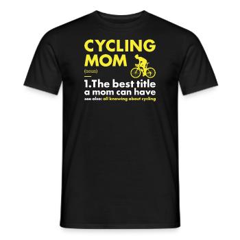Sport Mom Cycling - Männer T-Shirt - Schwarz - Vorne - AI Model Male 178 light (178cm)