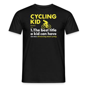 Sport Kid Cycling - Männer T-Shirt - Schwarz - Vorne - AI Model Male 178 light (178cm)