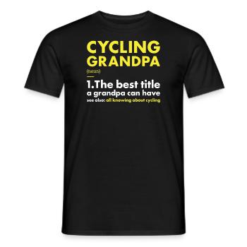 Sport Grandpa Cycling - Männer T-Shirt - Schwarz - Vorne - AI Model Male 178 light (178cm)