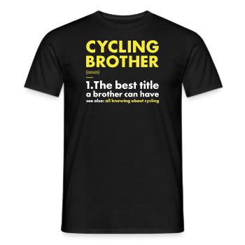 Sport Frère Cyclisme - T-shirt homme - noir - Devant - AI Model Male 178 light (178cm)