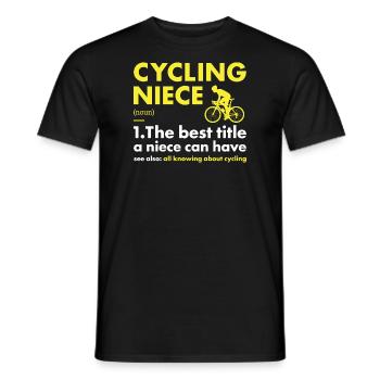 Sport Niece Cycling - Männer T-Shirt - Schwarz - Vorne - AI Model Male 178 light (178cm)