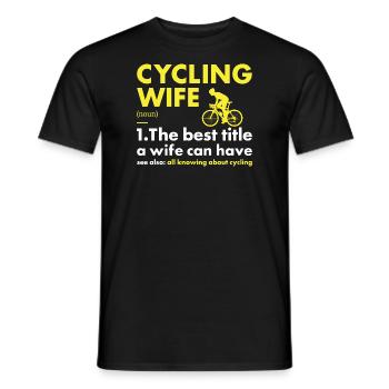 Sport Femme Cyclisme - T-shirt homme - noir - Devant - AI Model Male 178 light (178cm)