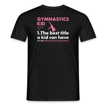 Sport Kid Gymnastics - Männer T-Shirt - Schwarz - Vorne - AI Model Male 178 light (178cm)