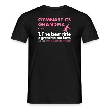 Sport Grandma Gymnastics - Männer T-Shirt - Schwarz - Vorne - AI Model Male 178 light (178cm)