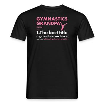 Sport Grandpa Gymnastics - Männer T-Shirt - Schwarz - Vorne - AI Model Male 178 light (178cm)