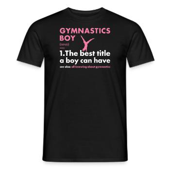 Sport Boy Gymnastics - Männer T-Shirt - Schwarz - Vorne - AI Model Male 178 light (178cm)