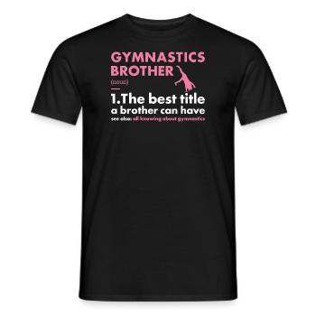 Sport Brother Gymnastics - Männer T-Shirt - Schwarz - Vorne - AI Model Male 178 light (178cm)