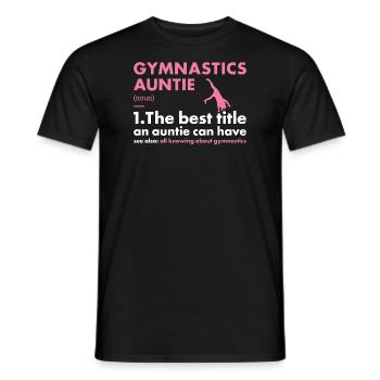 Sport Auntie Gymnastics - Männer T-Shirt - Schwarz - Vorne - AI Model Male 178 light (178cm)