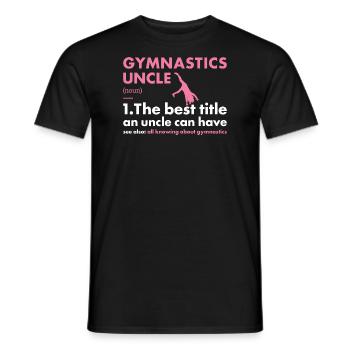 Sport Uncle Gymnastics - Männer T-Shirt - Schwarz - Vorne - AI Model Male 178 light (178cm)