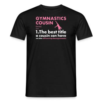 Sport Cousin Gymnastics - Männer T-Shirt - Schwarz - Vorne - AI Model Male 178 light (178cm)