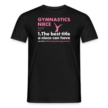 Sport Niece Gymnastics - Männer T-Shirt - Schwarz - Vorne - AI Model Male 178 light (178cm)