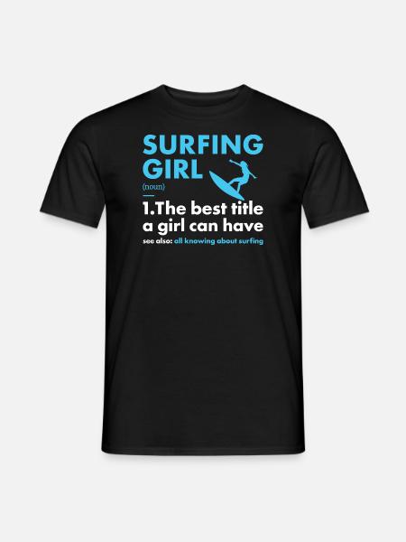 Sport Fille Surf - T-shirt homme - noir