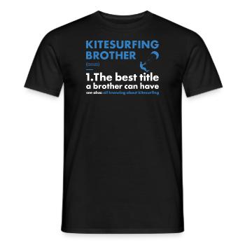 Sport Brother Kitesurf - T-shirt homme - noir - Devant - AI Model Male 178 light (178cm)