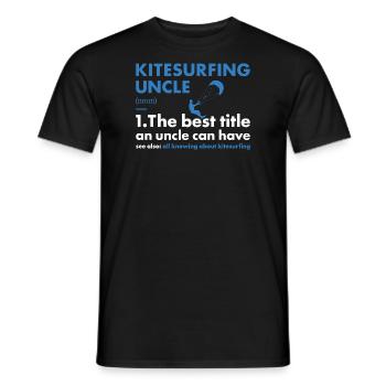 Sport Oncle Kitesurf - T-shirt homme - noir - Devant - AI Model Male 178 light (178cm)