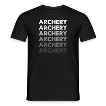 Sport Archery - Men's T-Shirt - black - Front - AI Model Male 178 light (178cm)