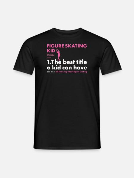 Sport Kid Figure Skating - Männer T-Shirt - Schwarz