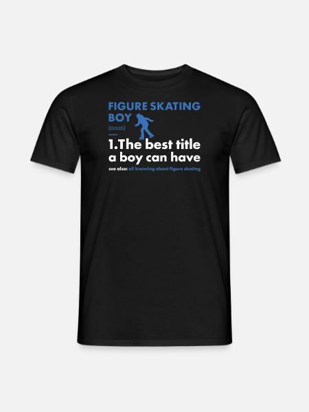 Sport Boy Figure Skating - Men's T-Shirt - black