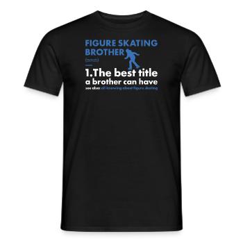 Sport Brother Figure Skating - Men's T-Shirt - black - Front - AI Model Male 178 light (178cm)