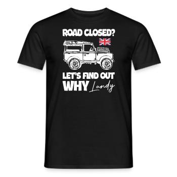 Découvrons pourquoi conduire Landy - T-shirt homme - noir - Devant - AI Model Male 178 light (178cm)