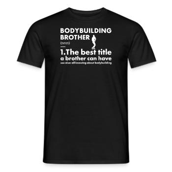 Sport Brother Definition Bodybuilding - Men's T-Shirt - black - Front - AI Model Male 178 light (178cm)