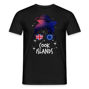Cook Islands - Men's T-Shirt - black - Front - AI Model Male 178 light (178cm)
