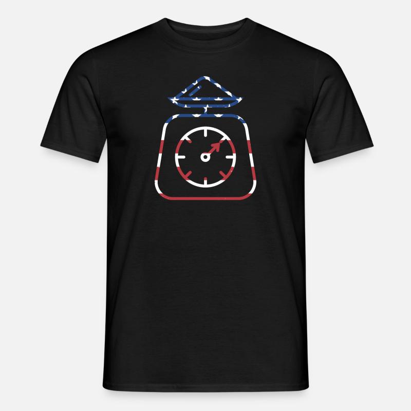 Baker Us Flag Baking - Männer T-Shirt - Schwarz