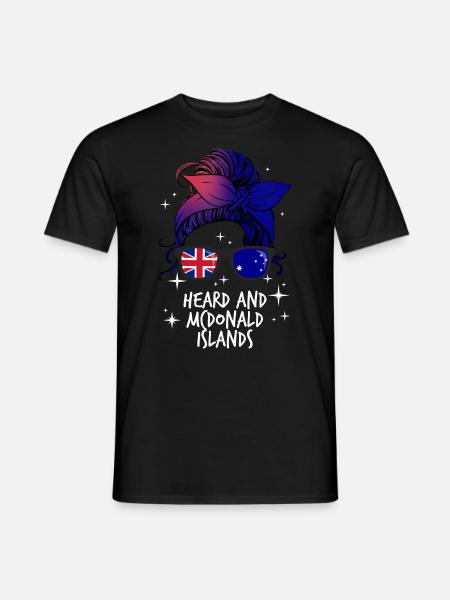 Heard and Mcdonald Islands - Men's T-Shirt - black