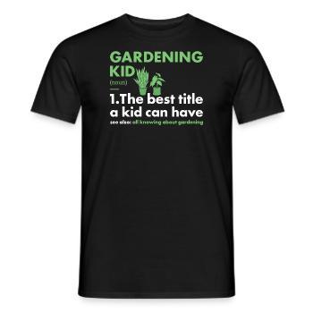 Jardinier Kid Définition Jardinage - T-shirt homme - noir - Devant - AI Model Male 178 light (178cm)