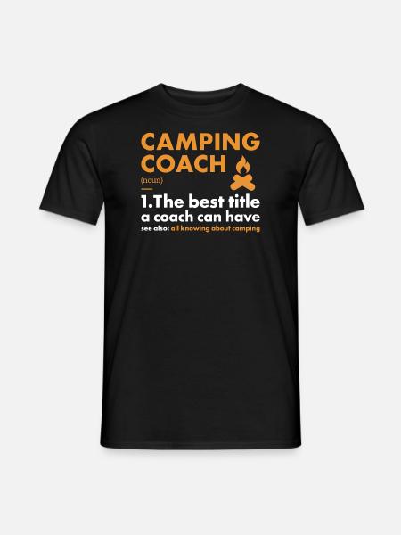 Camper Coach Definition Camping - Men's T-Shirt - black