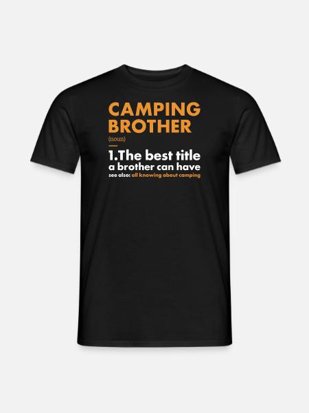 Camper Brother Definition Camping - Men's T-Shirt - black