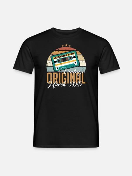 March 2015 - Birthday present - Men's T-Shirt - black
