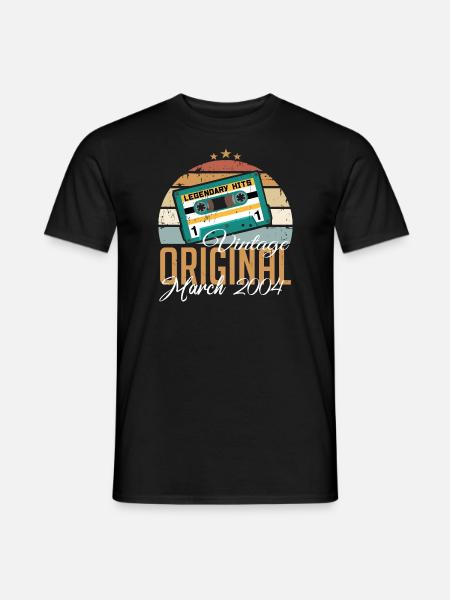 March 2004 - Birthday present - Men's T-Shirt - black