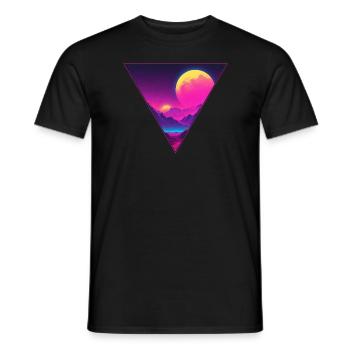 Double Lune - T-shirt homme - noir - Devant - AI Model Male 178 light (178cm)