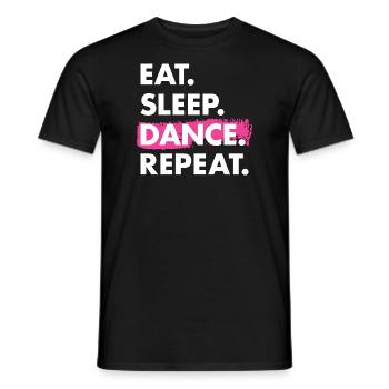 Dancer Eat Sleep Dancing - Männer T-Shirt - Schwarz - Vorne - AI Model Male 178 light (178cm)