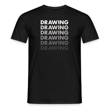 Drawer Drawing - Männer T-Shirt - Schwarz - Vorne - AI Model Male 178 light (178cm)