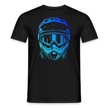Mountain Biker Mountain Bike Cycling Men - Men's T-Shirt - black - Front - AI Model Male 178 light (178cm)