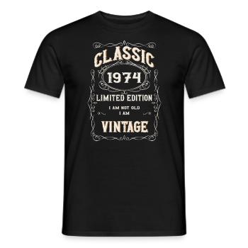 You are not old, you are Vintage - Männer T-Shirt - Schwarz - Vorne - AI Model Male 178 light (178cm)