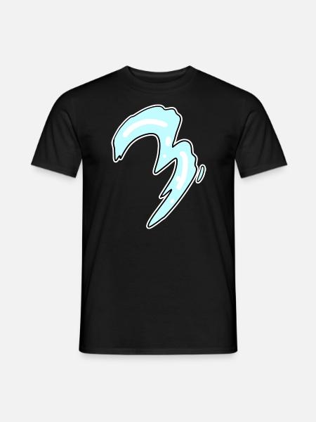 Tre - 3 - Nummer 3 - Nummer 3 - Mænd T-shirt - sort