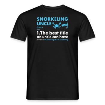 Snorkeler Oncle Définition Snorkeling - T-shirt homme - noir - Devant - AI Model Male 178 light (178cm)