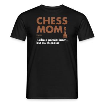 Chess Player Mom Definition Chess - Männer T-Shirt - Schwarz - Vorne - AI Model Male 178 light (178cm)