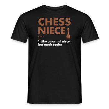 Chess Player Niece Definition Chess - Männer T-Shirt - Schwarz - Vorne - AI Model Male 178 light (178cm)